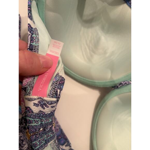 Victoria's Secret Knockout Paisley Bikini 32D Top / small bottoms - Picture 5 of 5